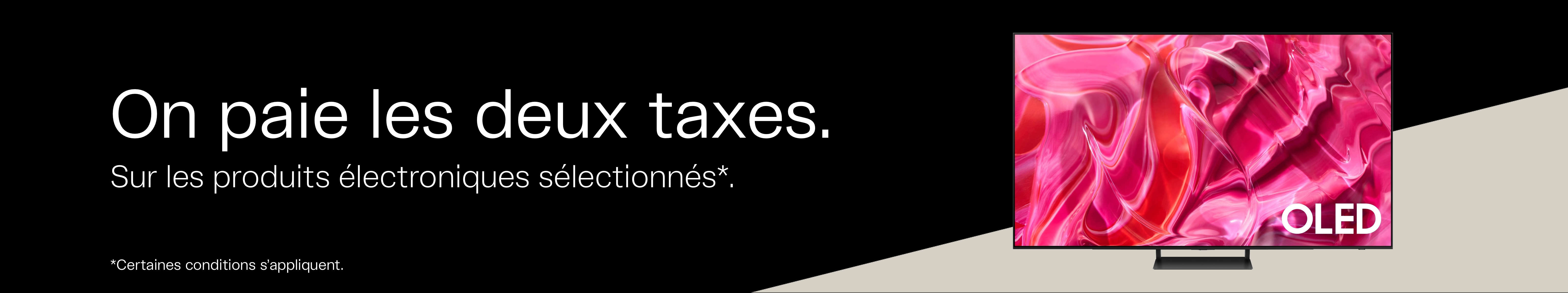 promotion deux taxes électronique