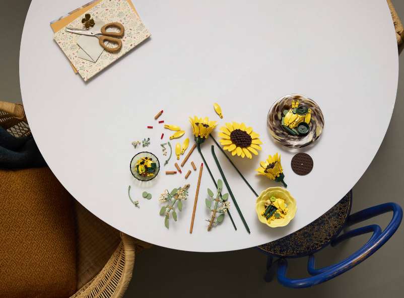Image ambiance d'une cuisine un lego en construction