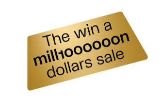 million dollar sale logo