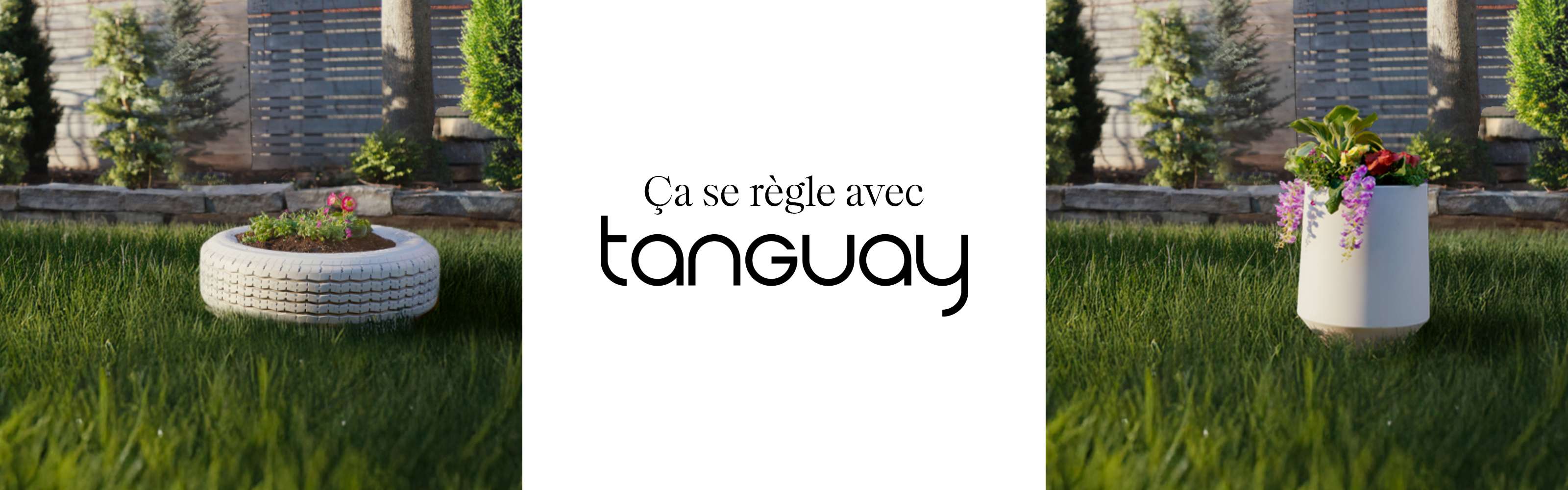 ça se règle avec Tanguay - image avant/après cour extérieure