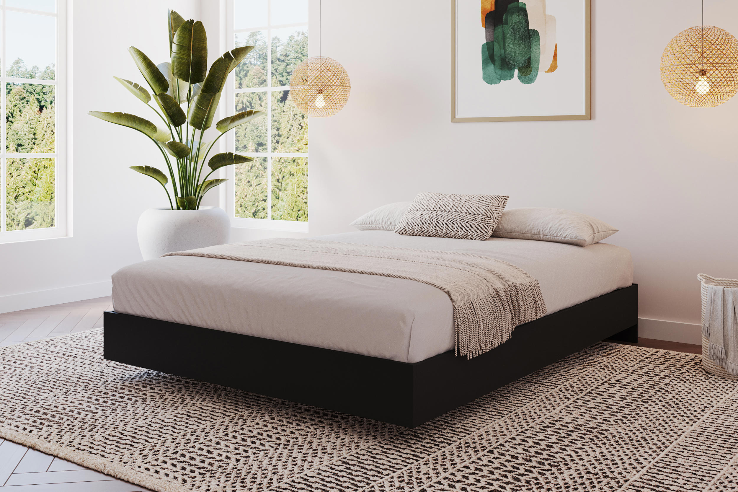 Series 3460 Platform Bed - Queen Nexera 346006 | Tanguay