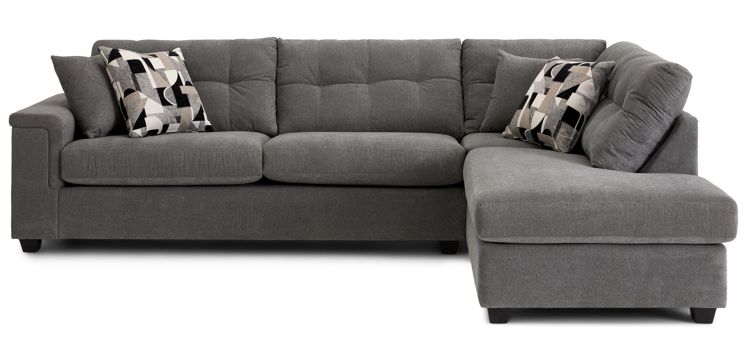 2-pc Sectional Minhas *6381-GY-LS/CH | Tanguay