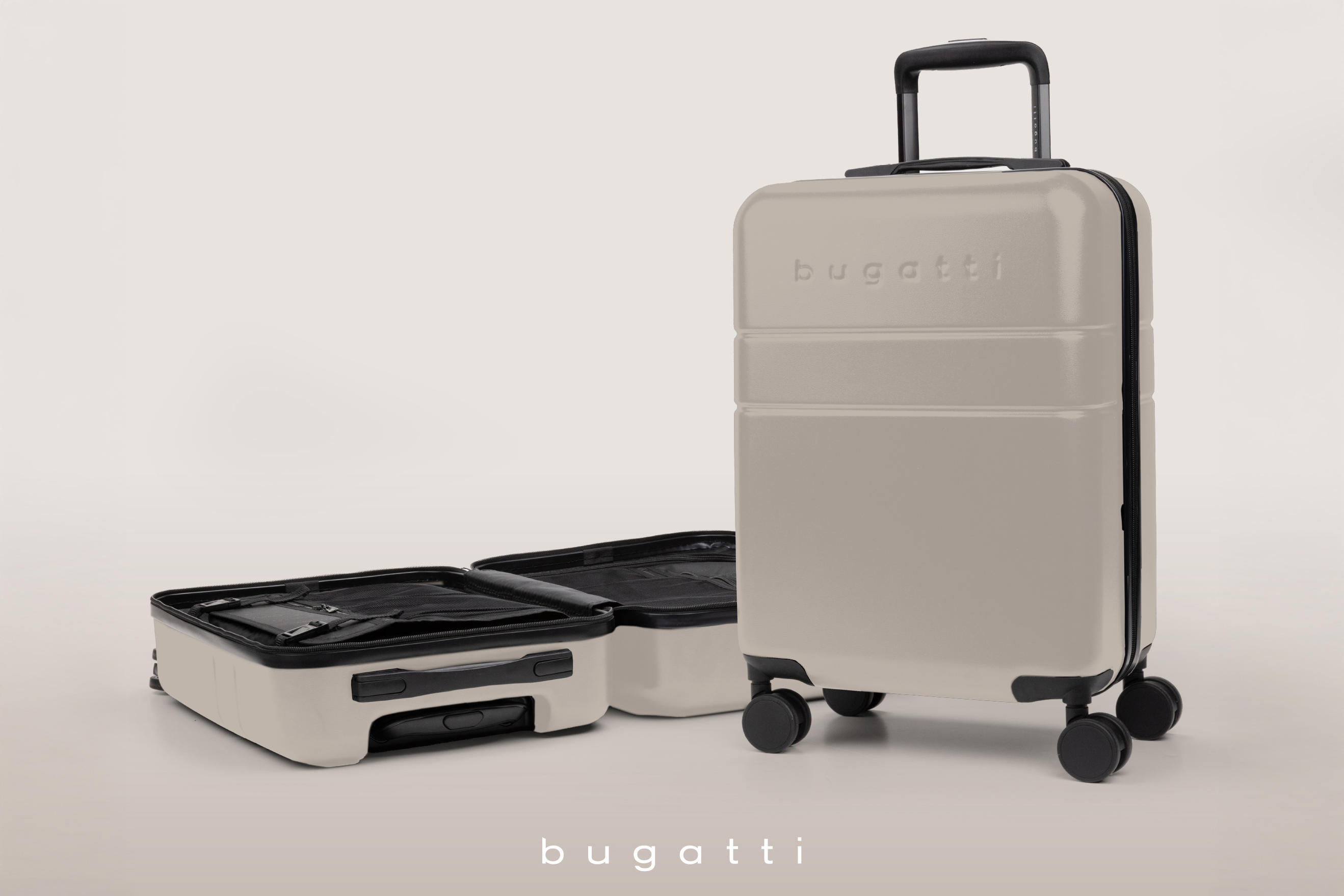 On offre 20 % de rabais sur les produits de marque Bugatti.