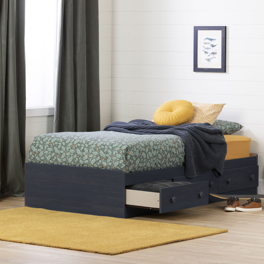 Summer Breeze Mates Bed with 3  Drawers - Twin