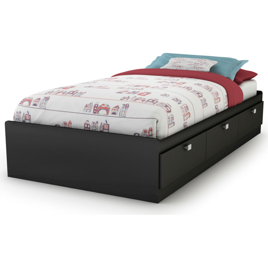 Spark Mates Platform Storage Bed with 3 Drawers