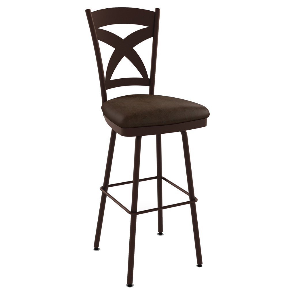 Leather counter stool
