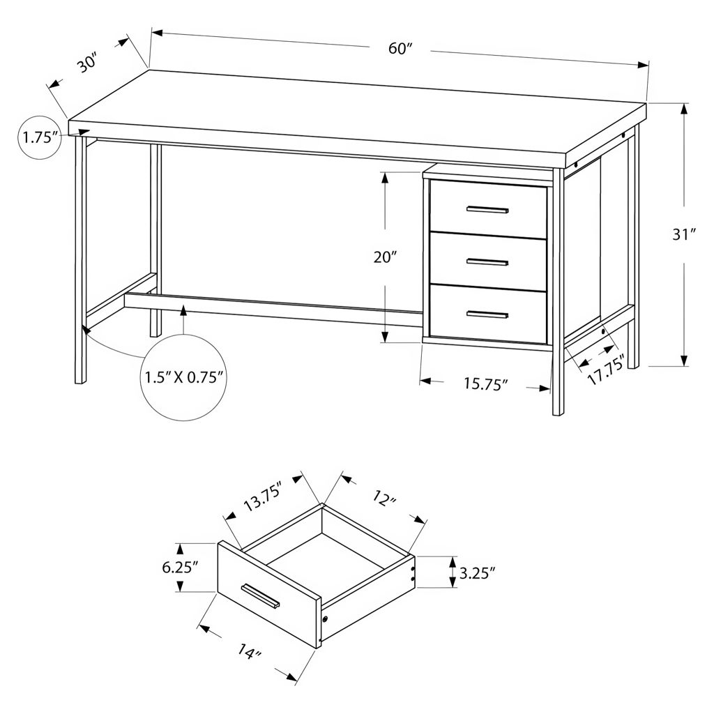 Bureau de travail