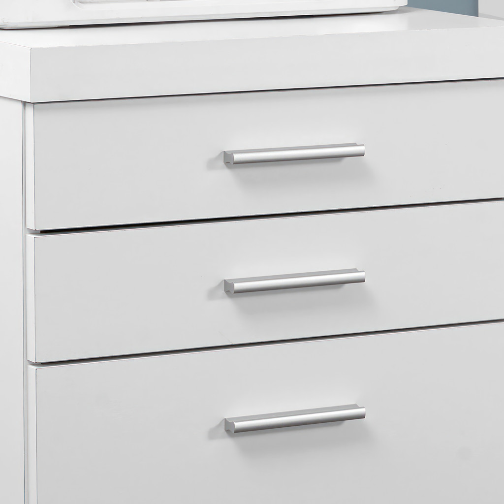 3-drawer filing cabinet with wheels
