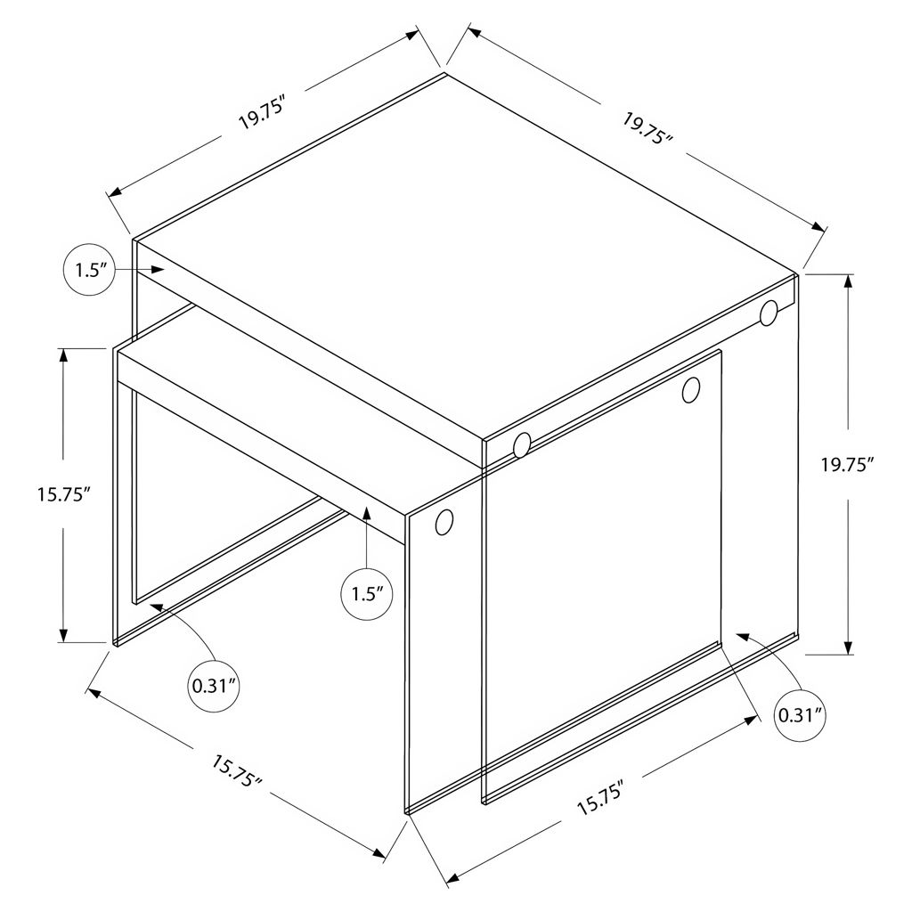 Tables gigognes