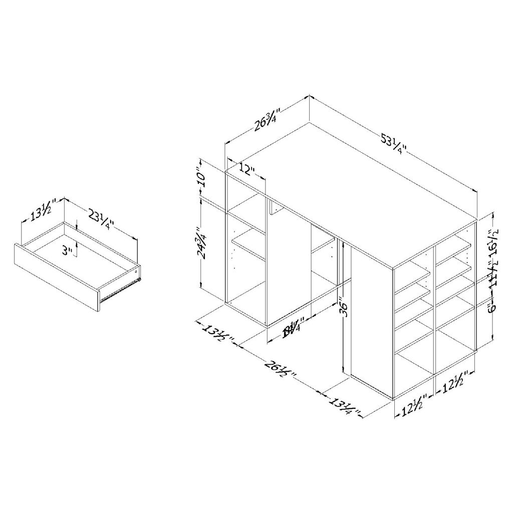 Ensemble table de travail