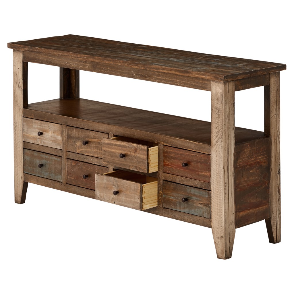 Console Table with 8 Drawers