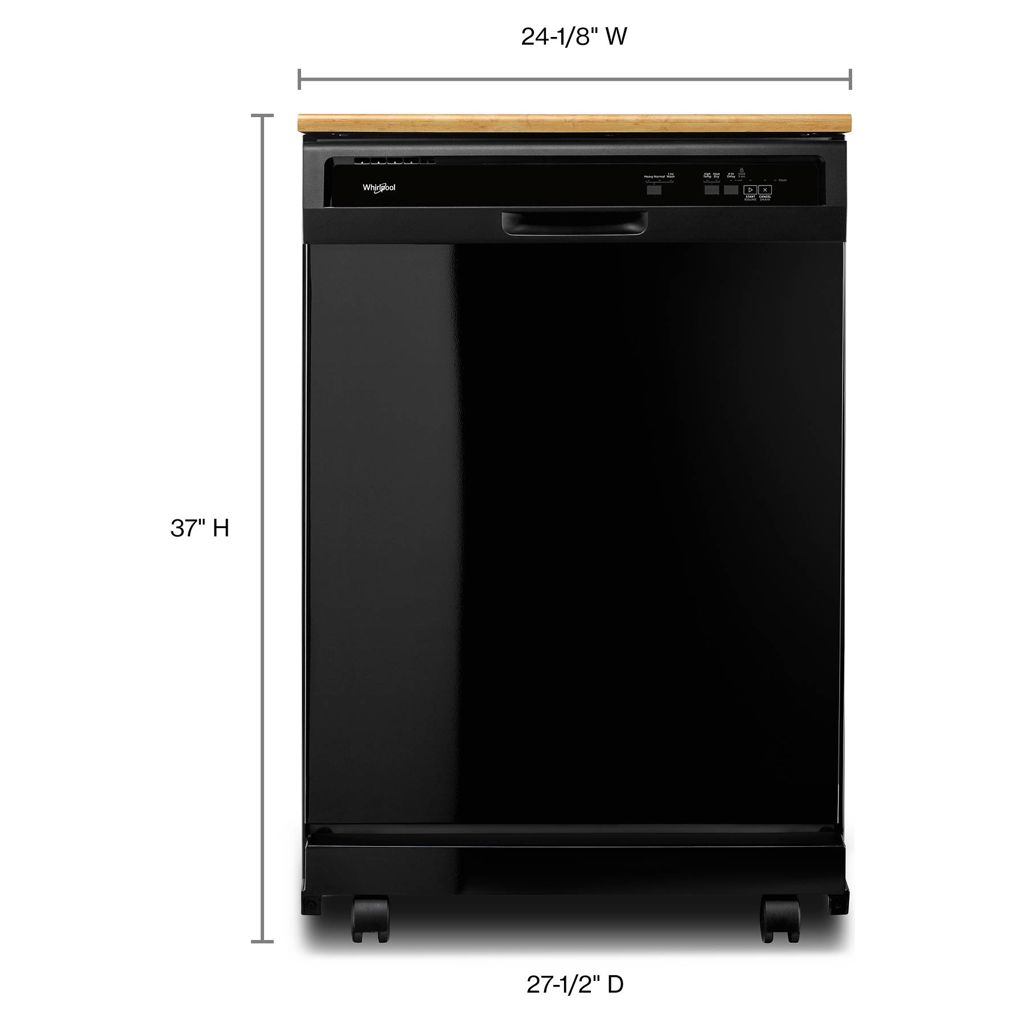 55 db  Black Portable Dishwasher