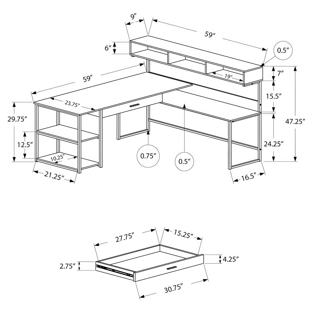 Bureau de travail