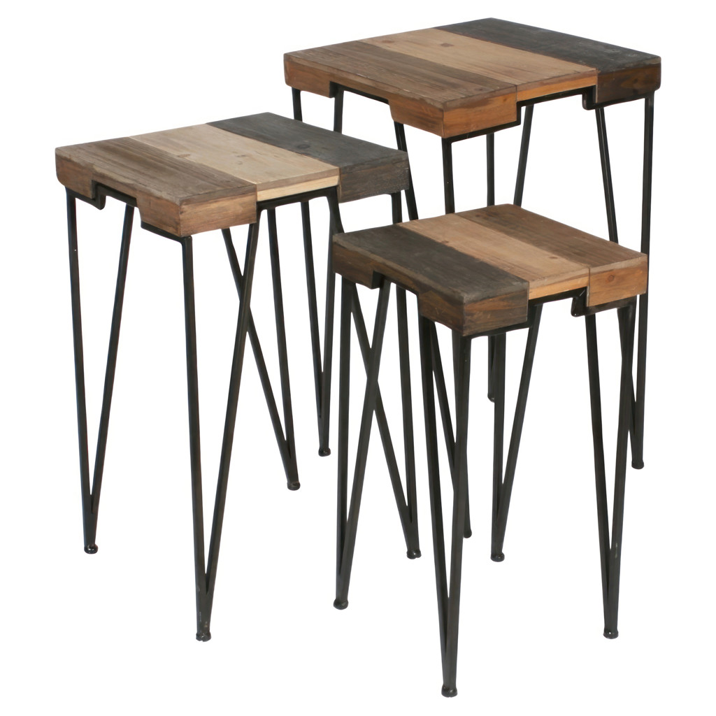 Ensemble de 3 tables d'appoint