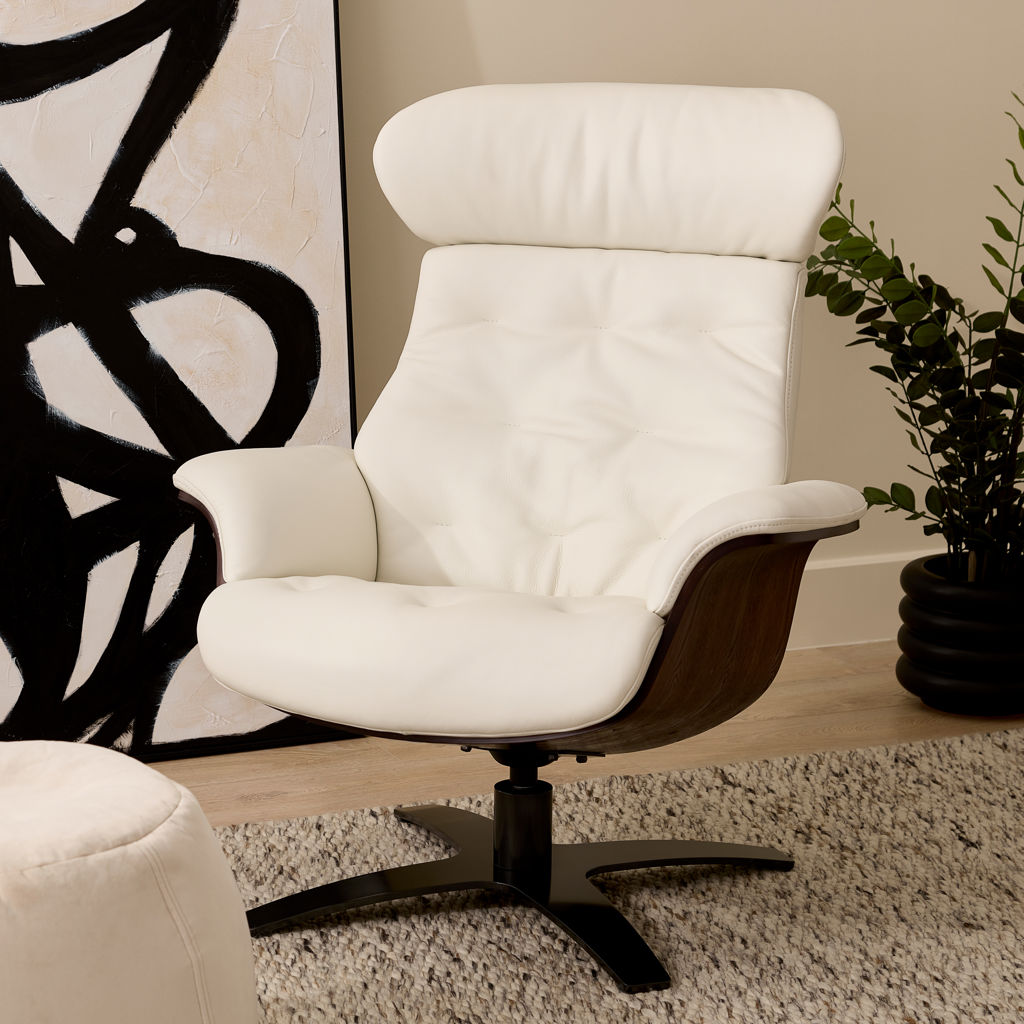 Fauteuil inclinable en cuir