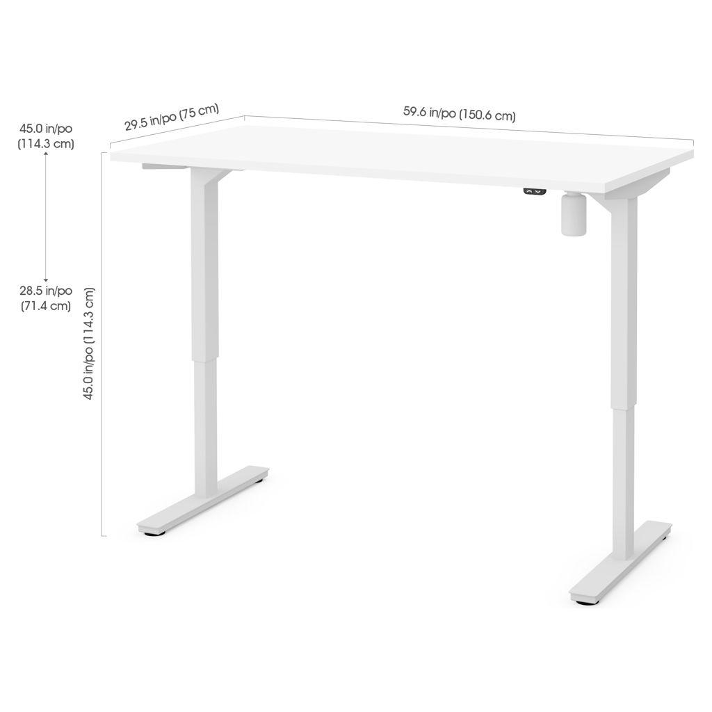 Bureau assis-debout 30 x 60 po