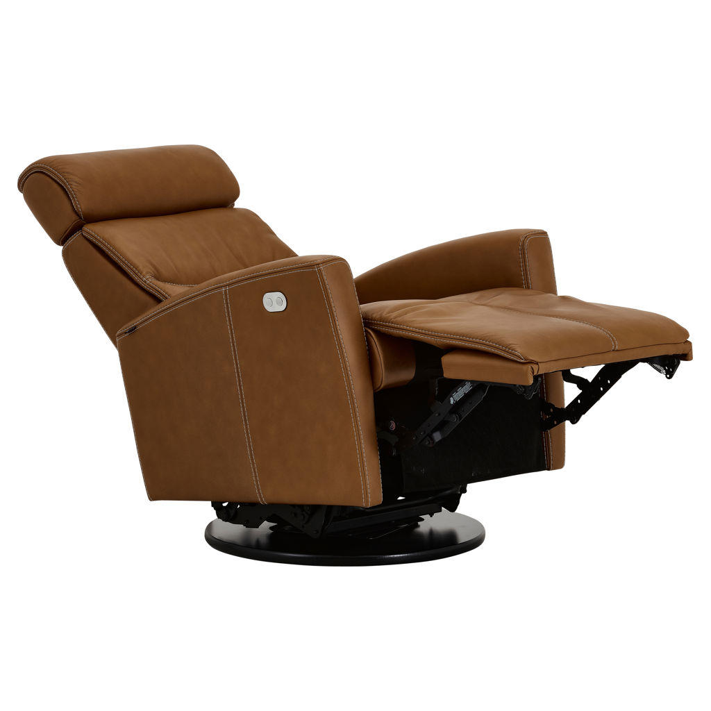 Fauteuil inclinable motorisé en cuir - Petit