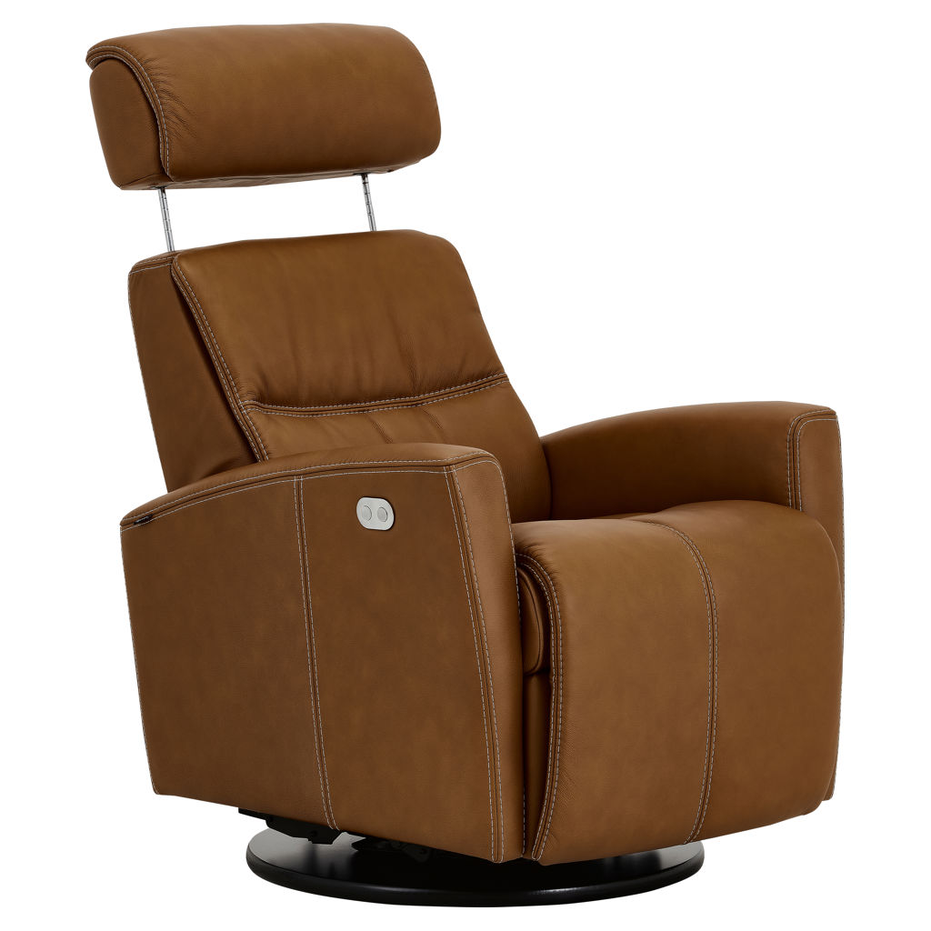 Fauteuil inclinable motorisé en cuir - Petit