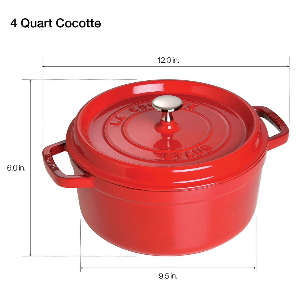 3.8 L Round Casserole Dish Staub 40509-835 | Tanguay