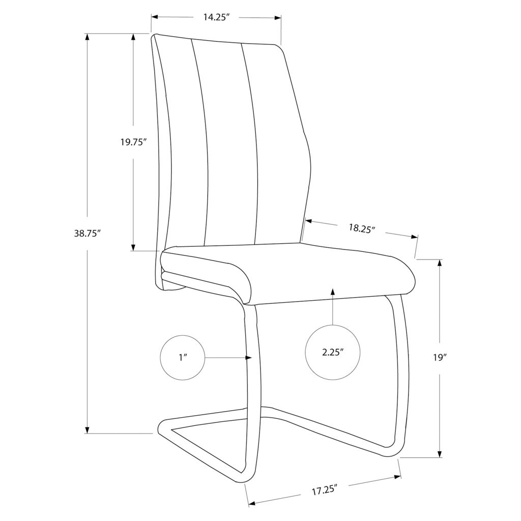 Ensemble de 2 chaises de salle à manger