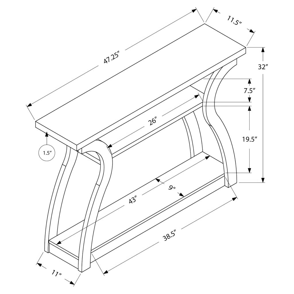 Table console