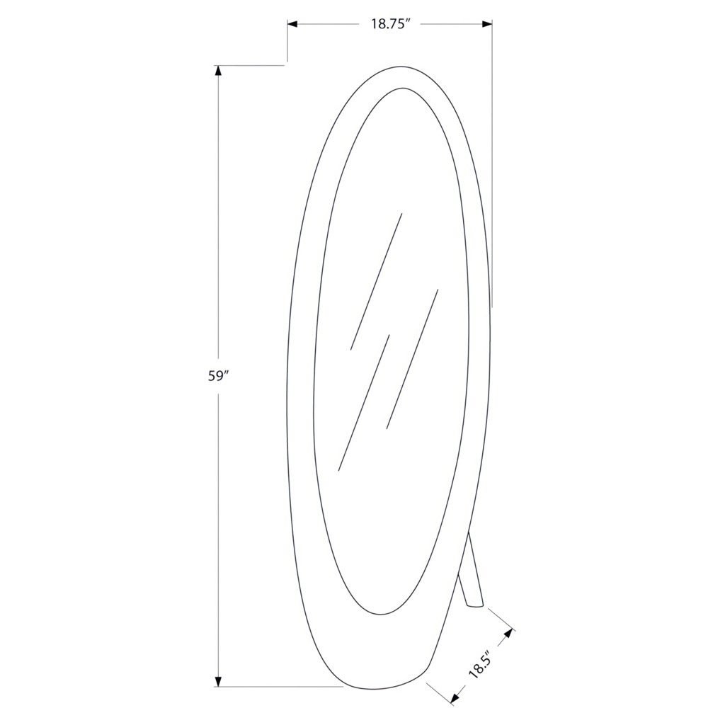 Standing mirror