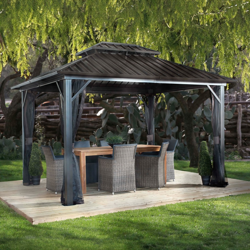 Gazebo Genova Double Toit 12 pi x 14 pi