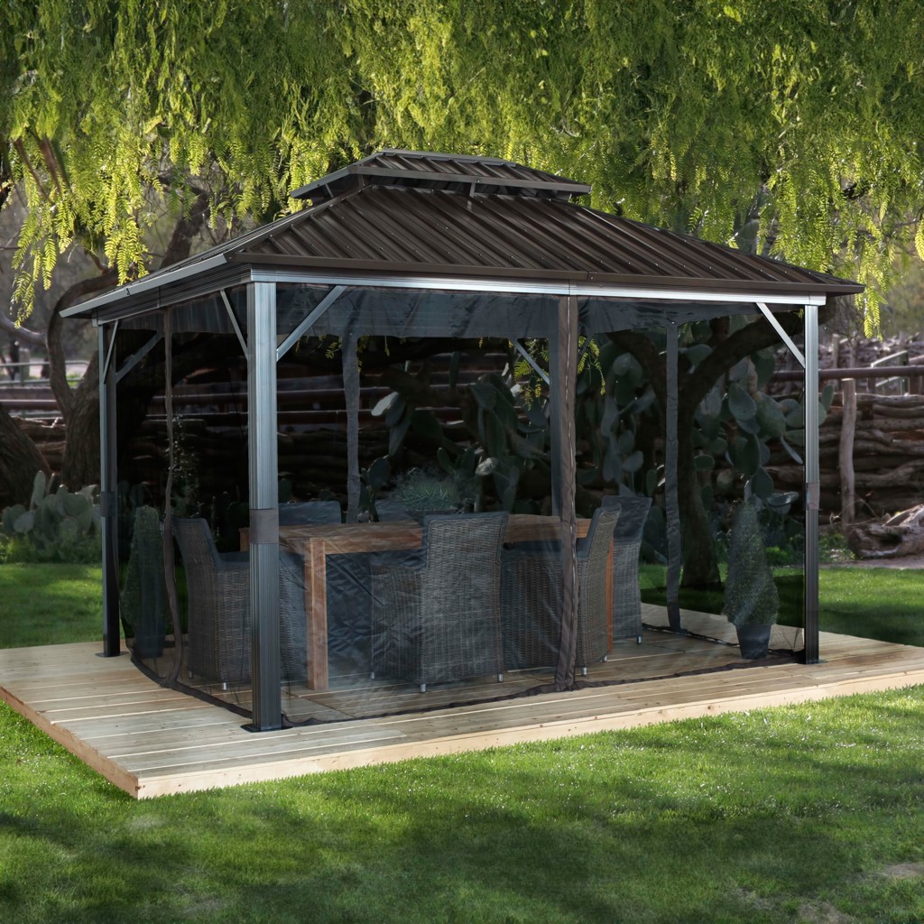 Gazebo Genova Double Toit 12 pi x 14 pi