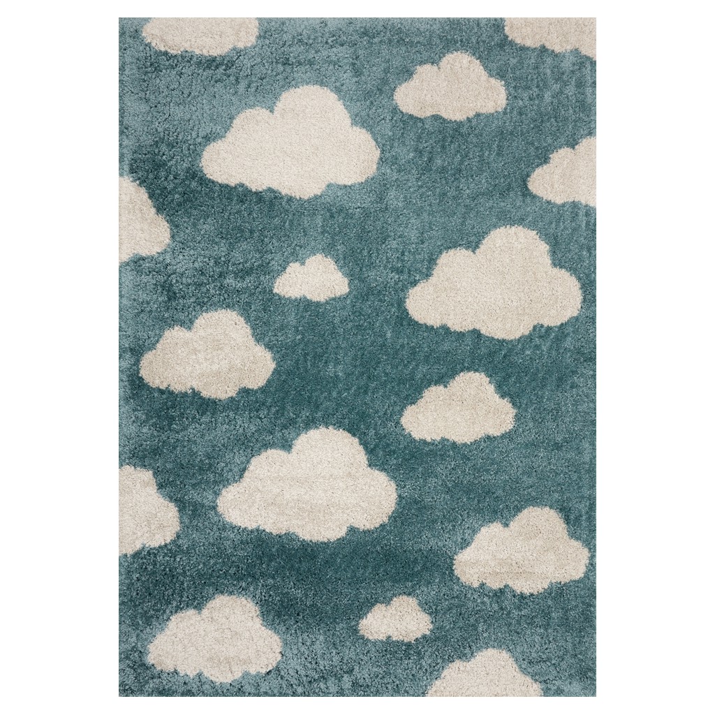 Tapis pour enfants motif nuages - 5 pi x 8 pi