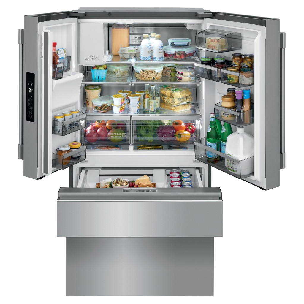Réfrigérateur à quadruple porte 21.8 pi3