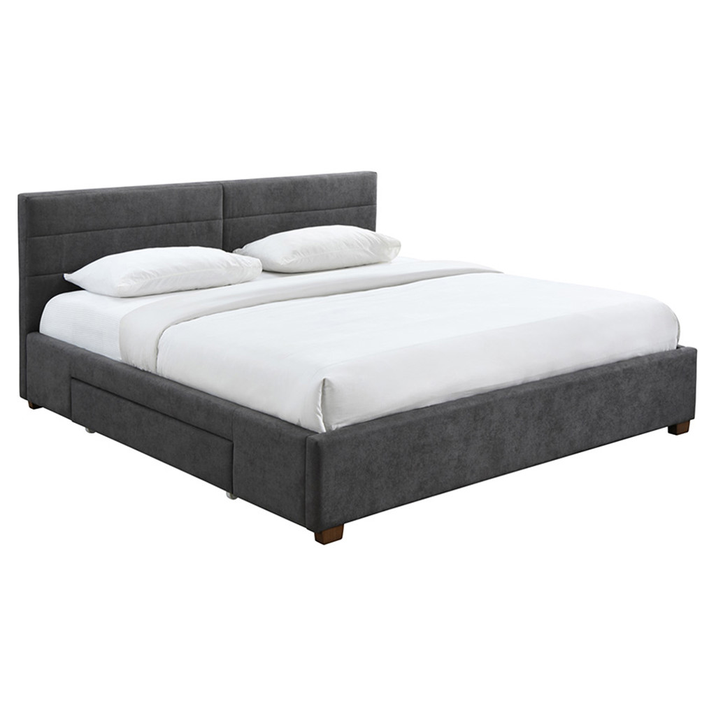 Upholstered Bed with Storage (King)