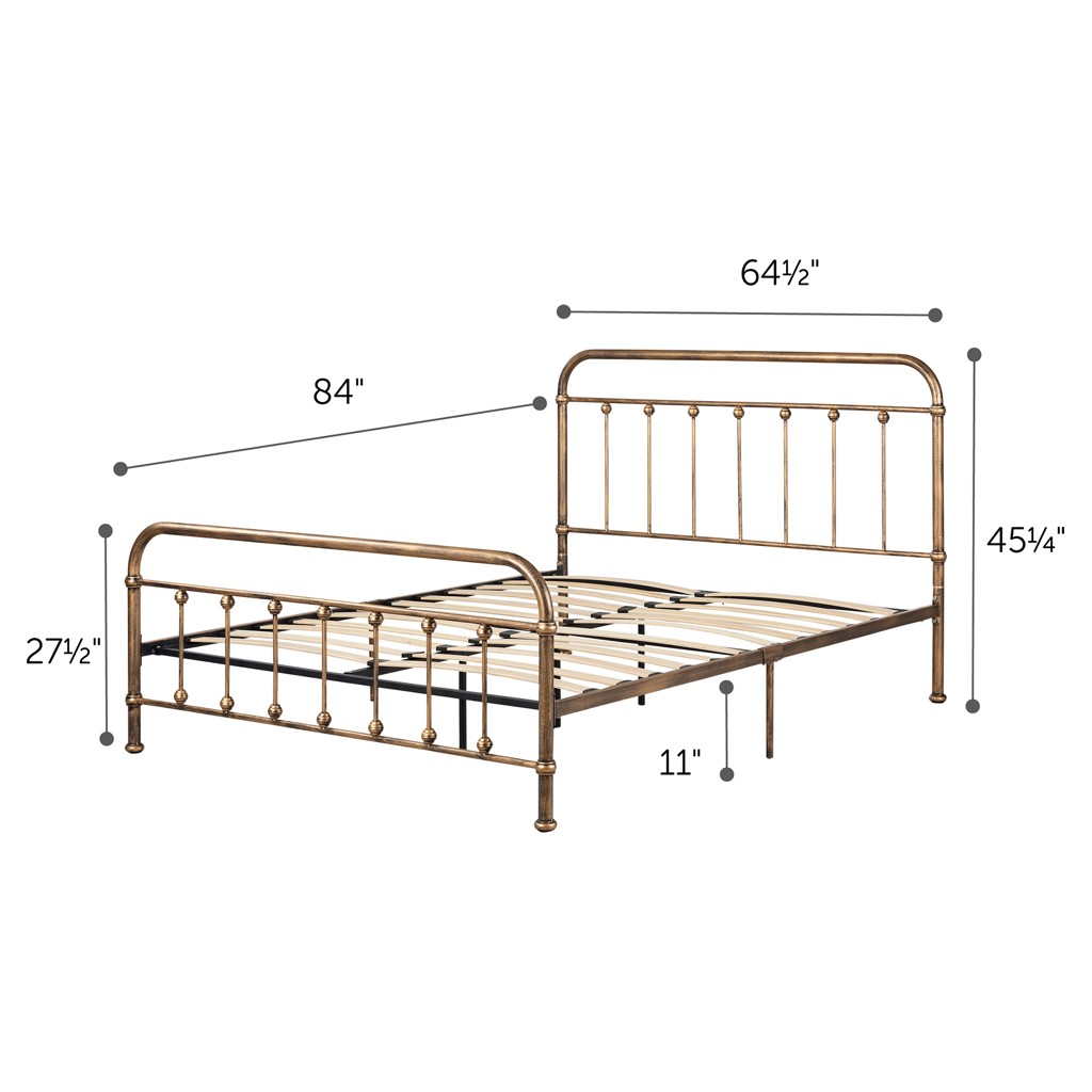 Complete Metal Bed (Queen)