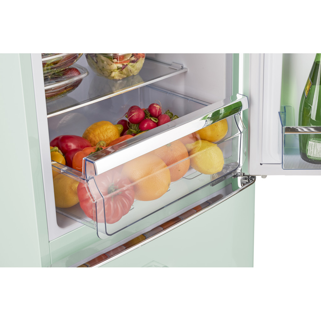 9 cu ft. Classic Retro Bottom Freezer Refrigerator