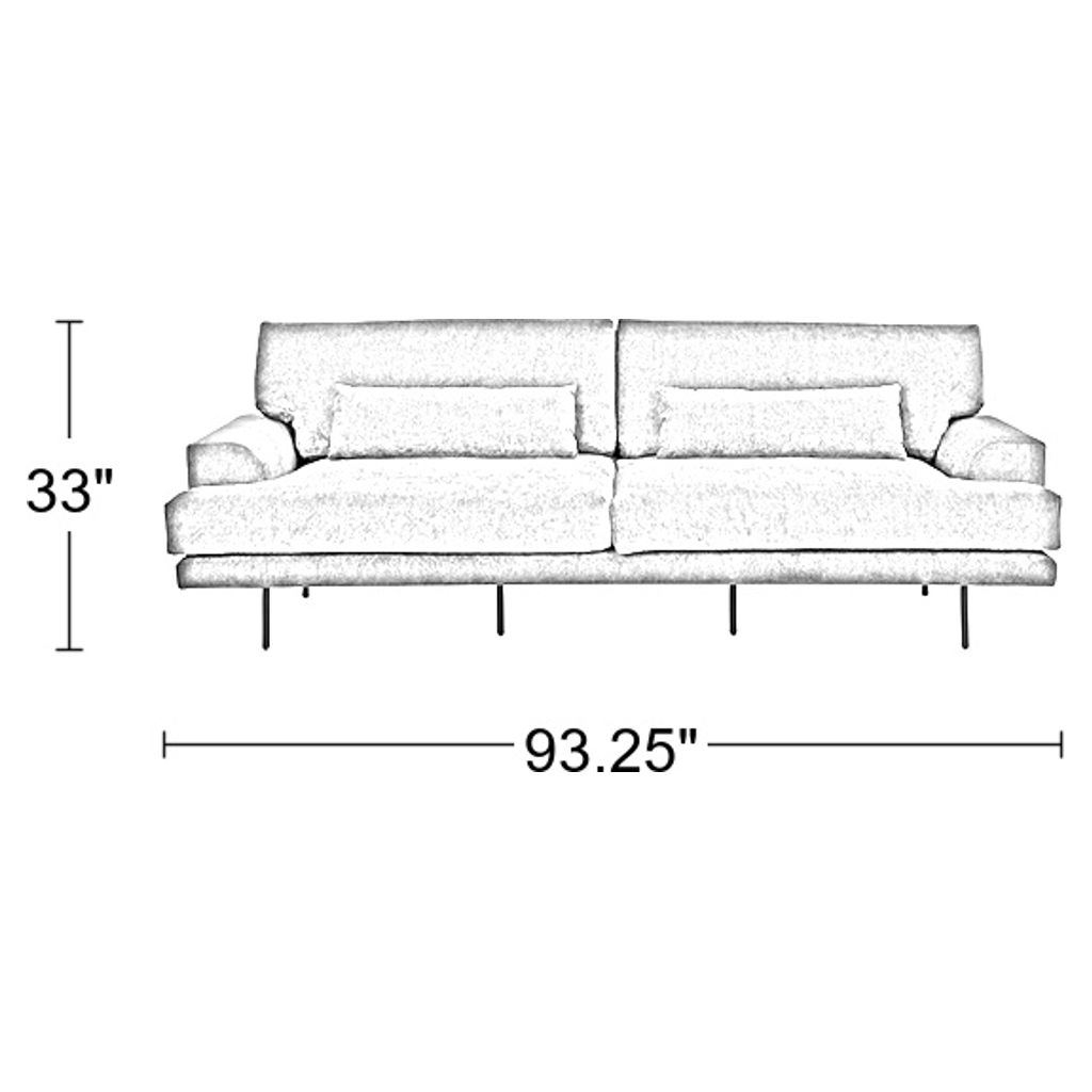 Sofa en tissu - Abigail