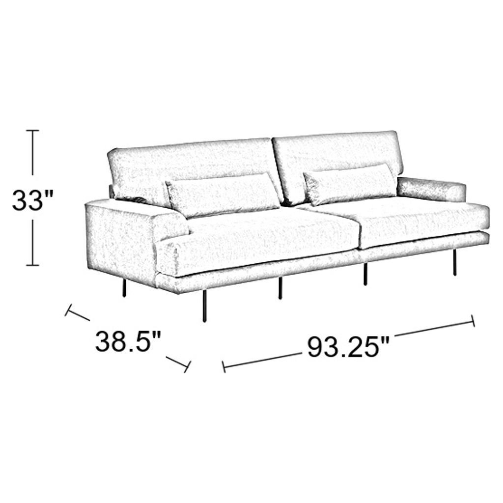 Sofa en tissu - Abigail