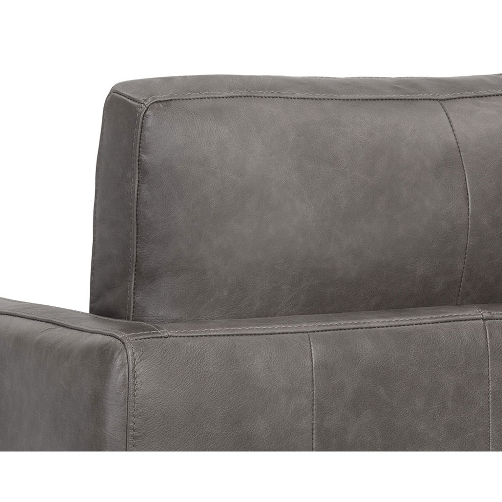 Fauteuil pivotant en cuir - Portman