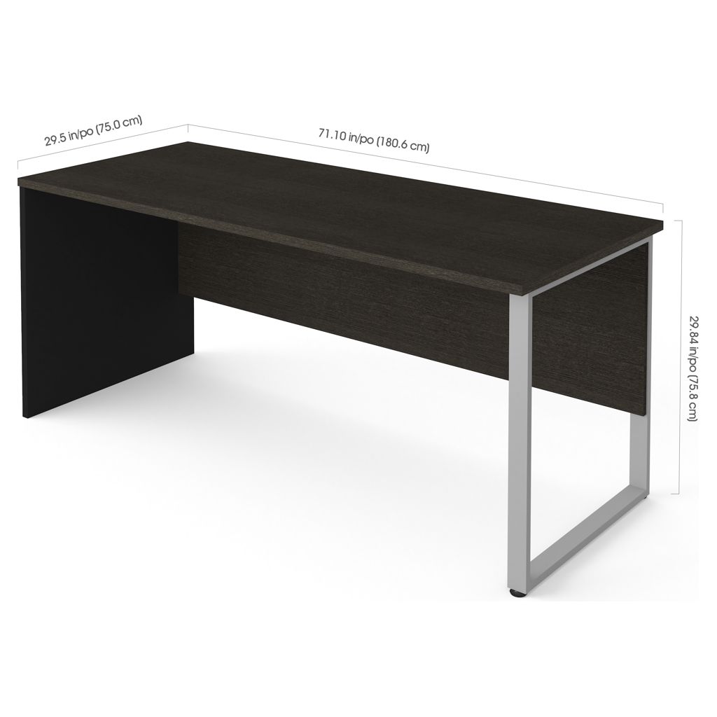 Table de bureau avec patte de métal