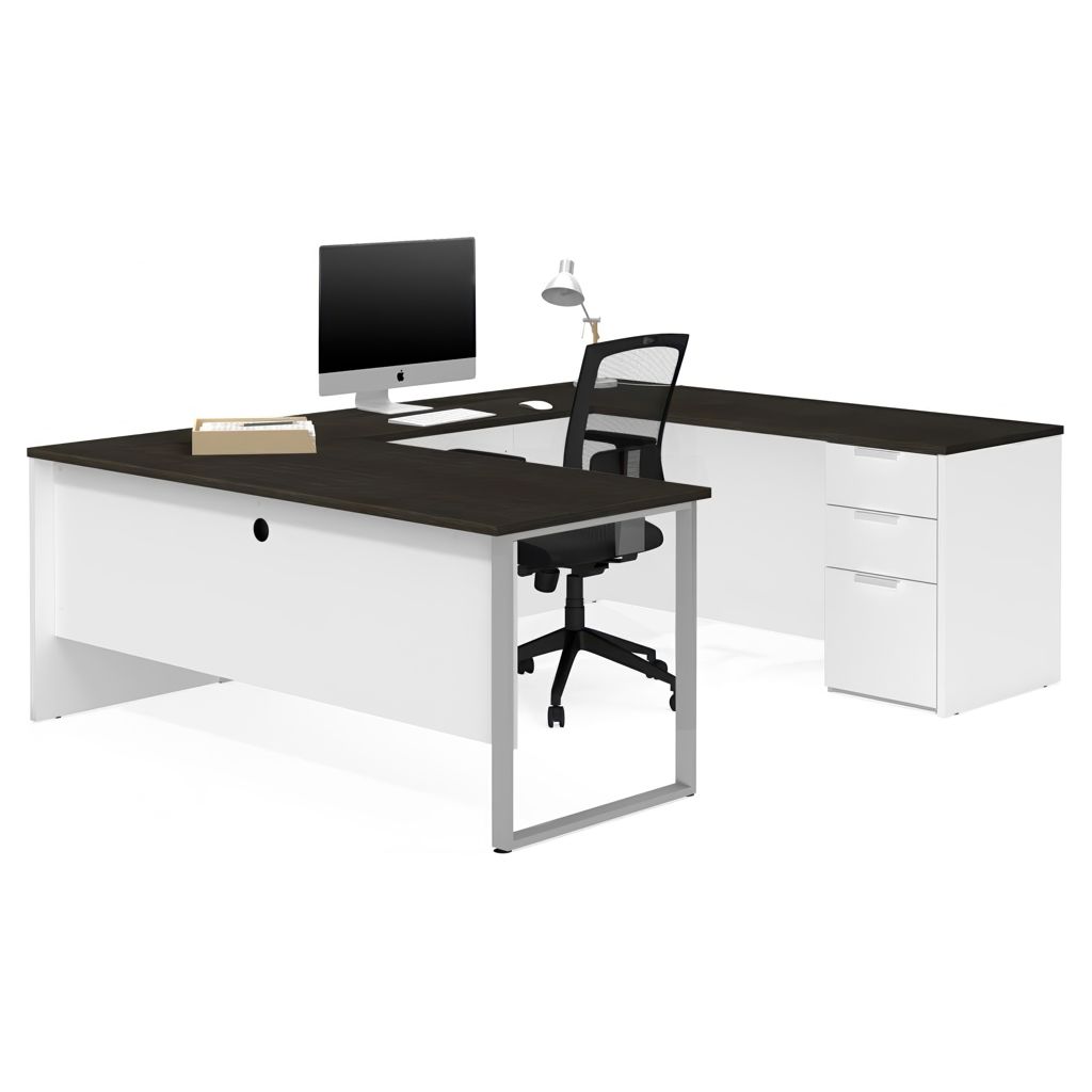 Bureau de direction en U avec caisson - Pro-Concept