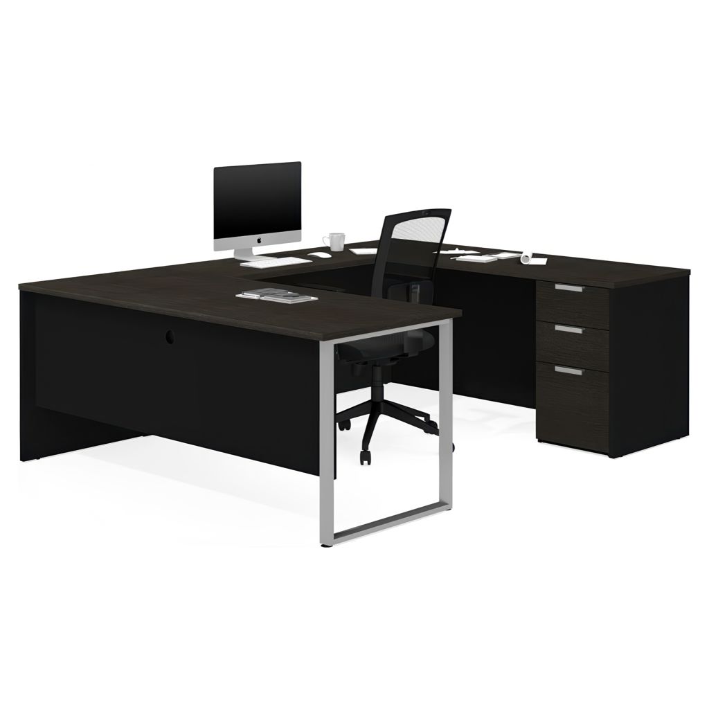 Bureau de direction en U avec caisson - Pro-Concept