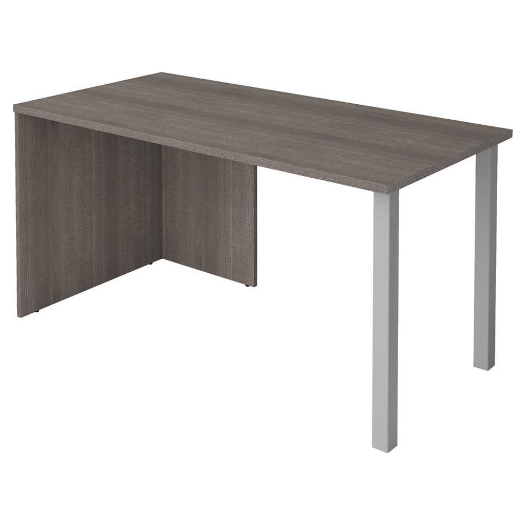 Desk table with two metal legs - Bark Grey