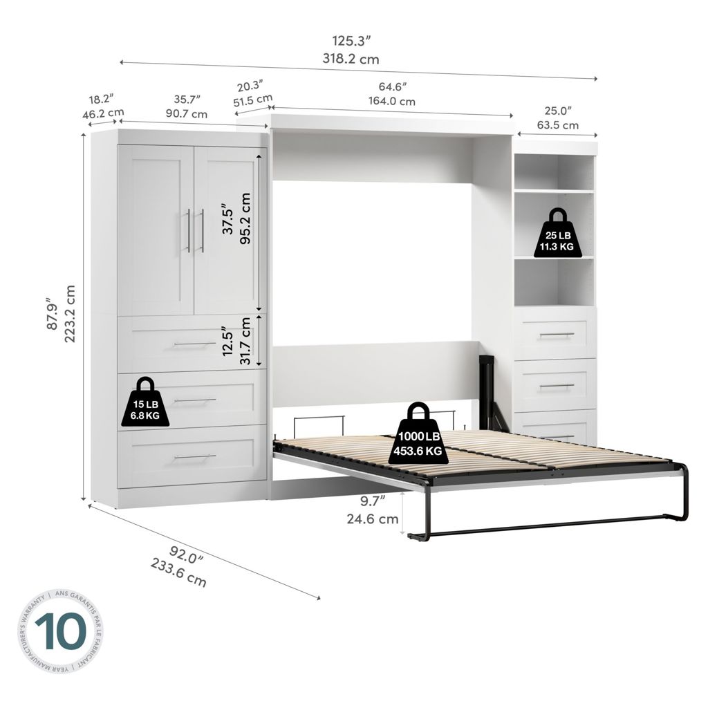 Ensemble cabinet de lit Pur - Grand, unité de rangement