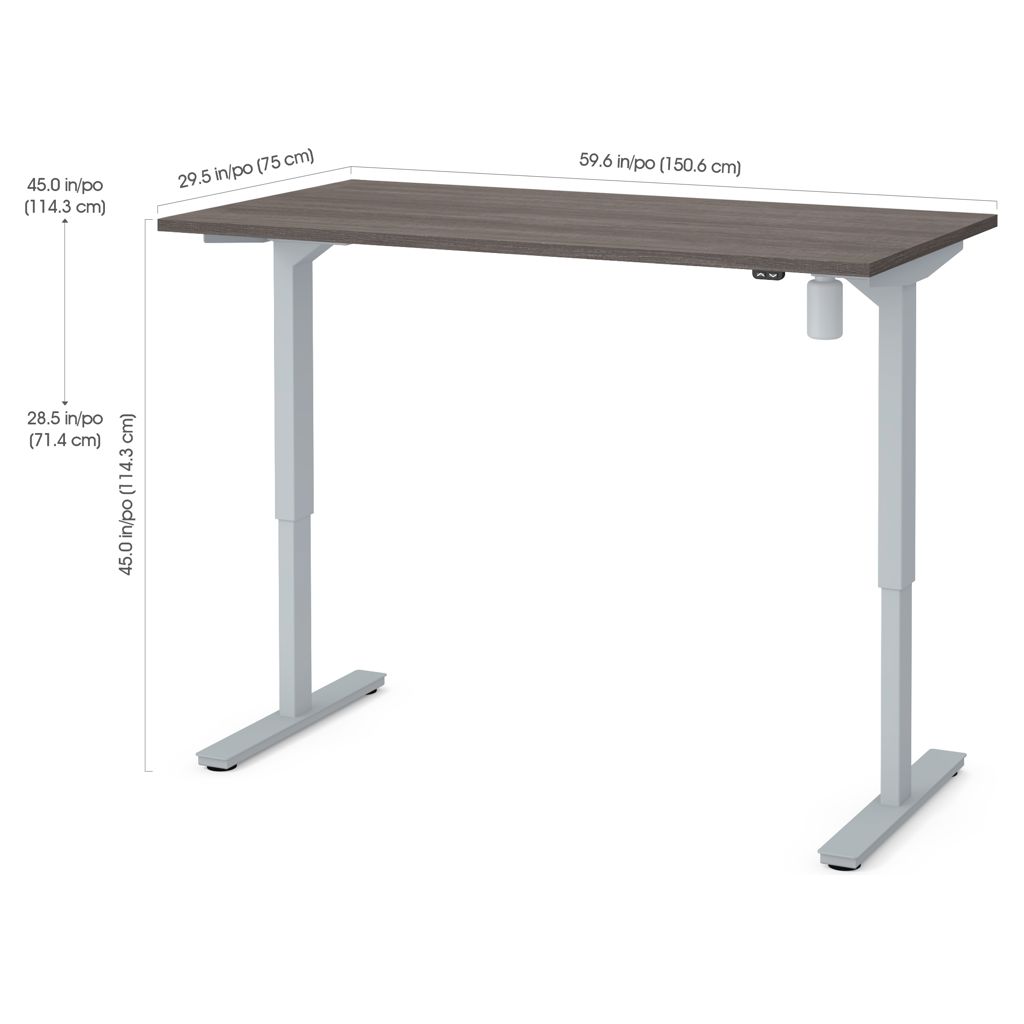 Bureau assis-debout 30 x 60 po