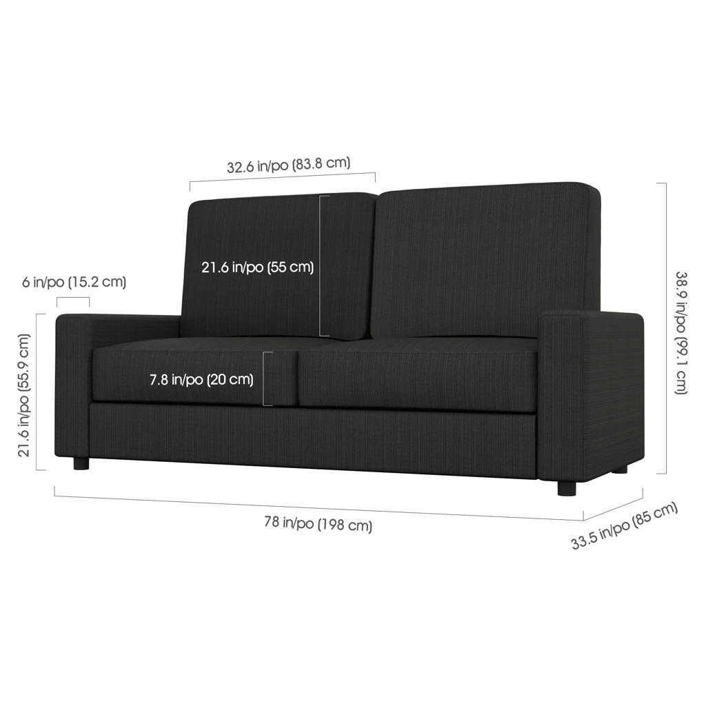 Edge Murphy Bed (Queen) with Sofa