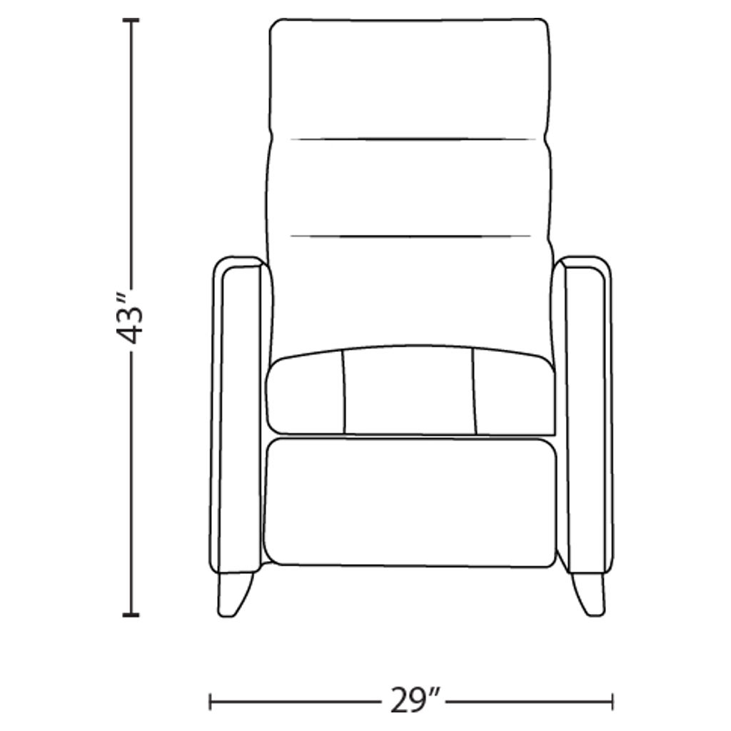 Fauteuil inclinable motorisé en cuir