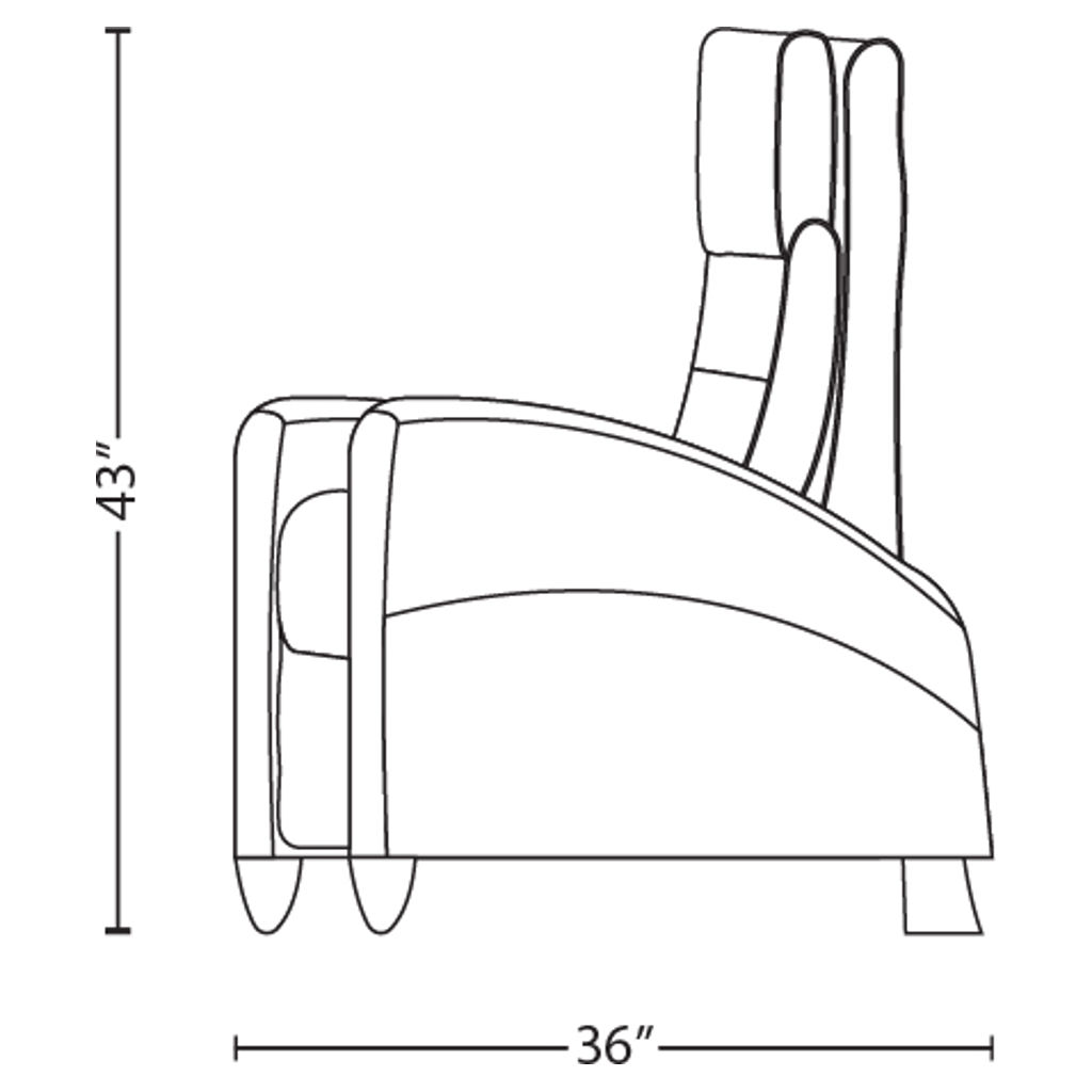 Fauteuil inclinable motorisé en cuir