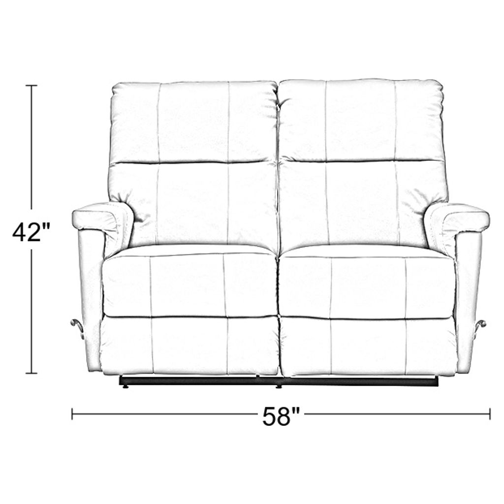 Causeuse inclinable en cuir et similicuir