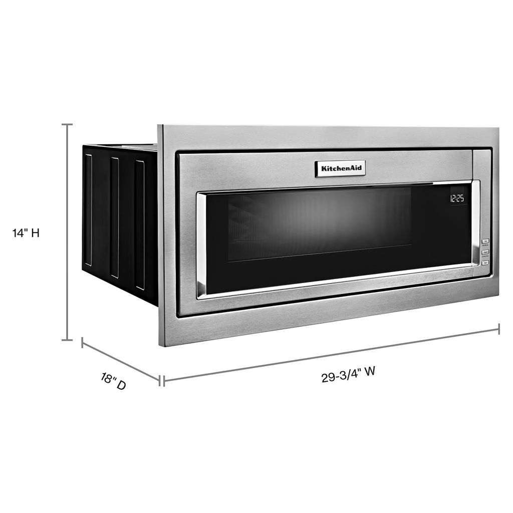 1.1 cu. ft. Built-In Low Profile Microwave 900W - Slight imperfections