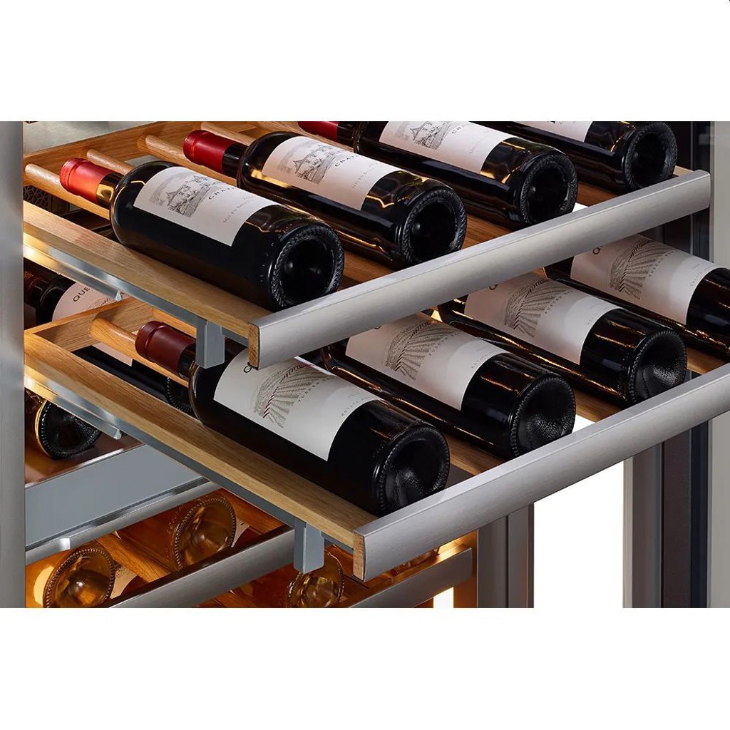 100-bottle built-in wine cellar