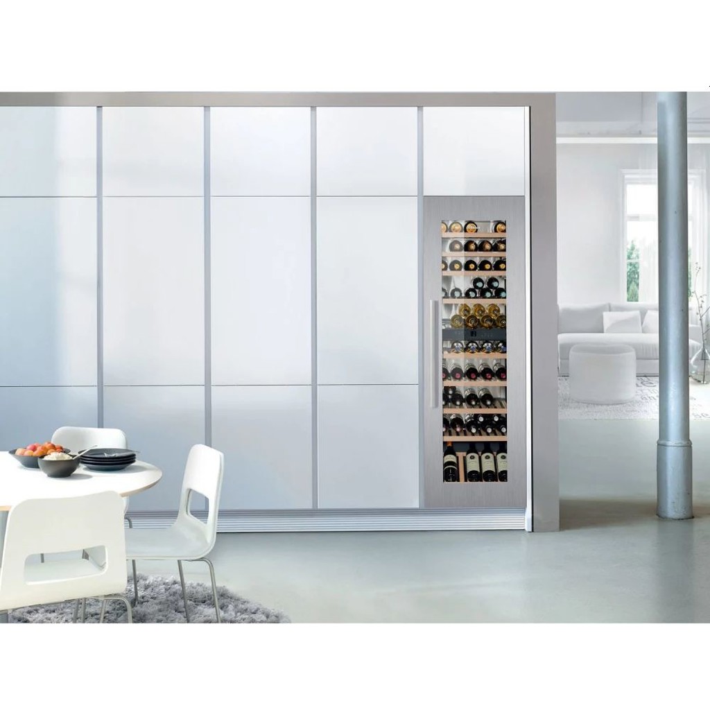 80-Bottle Dual Zone  Built-in Panel Ready Wine Cabinet