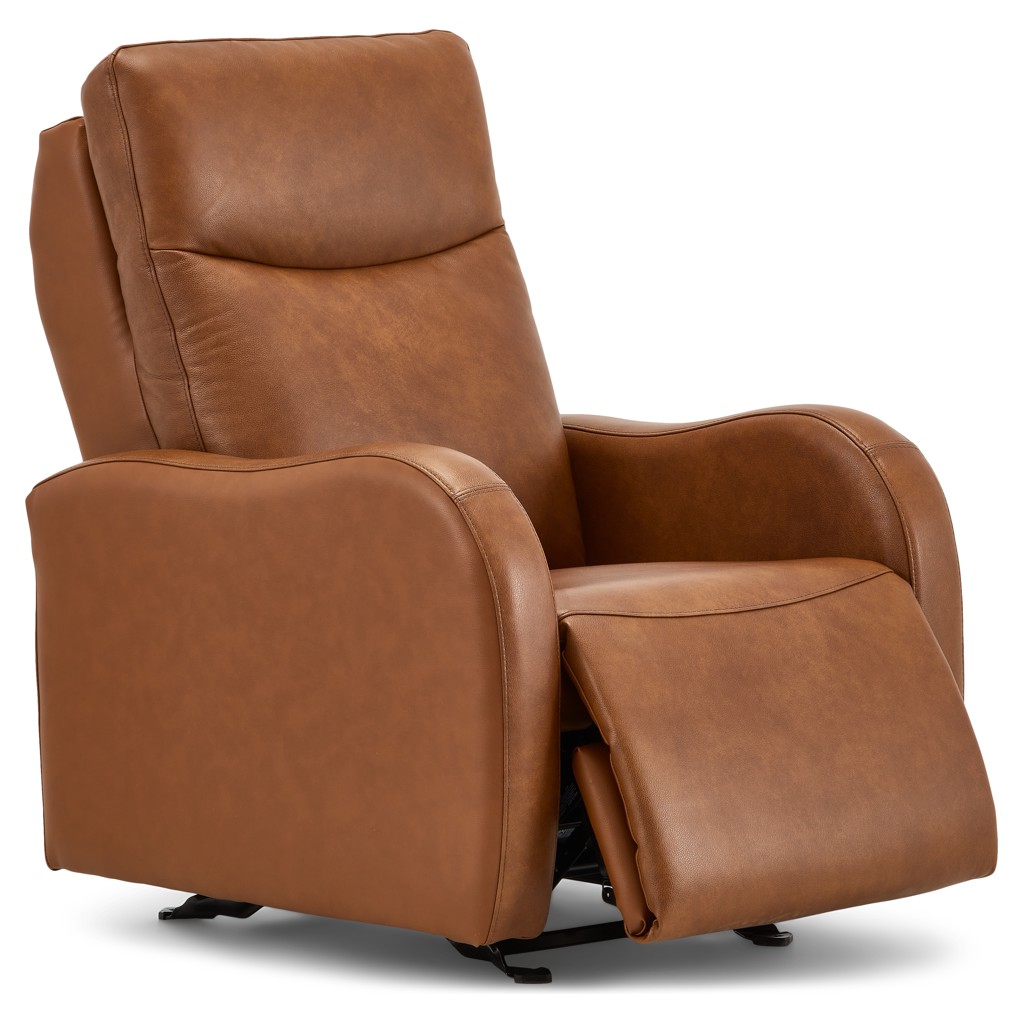 Laurence Leather and Faux Leather Rocker Recliner